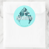 記号のAquaman | Orin、Mera、Orm及び黒いマンタ ラウンドシール (バッグ)