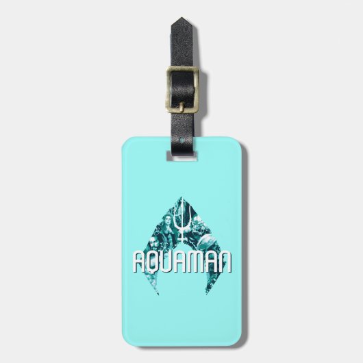 記号のAquaman | Orin、Mera、Orm及び黒いマンタ ラゲッジタグ (正面縦)