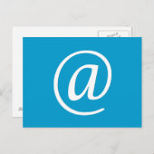 @記号はがき – 青 ポストカード (正面/裏面)