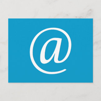 @記号はがき – 青 ポストカード