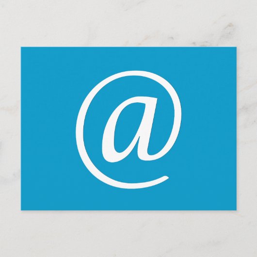 @記号はがき – 青 ポストカード (正面)
