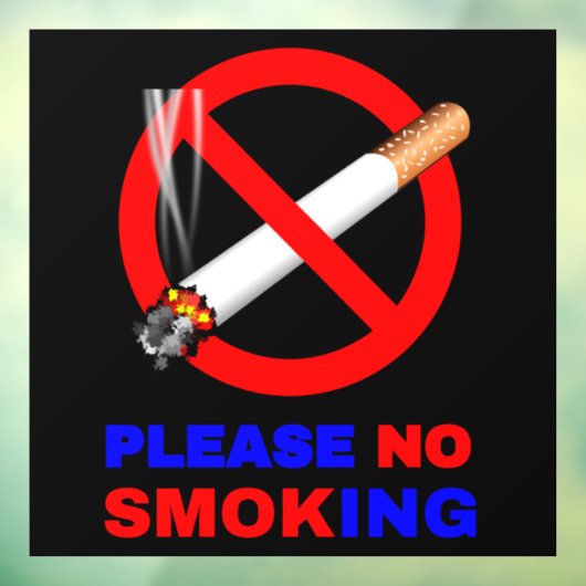 記号を喫煙しない ウィンドウサイン (シート3)