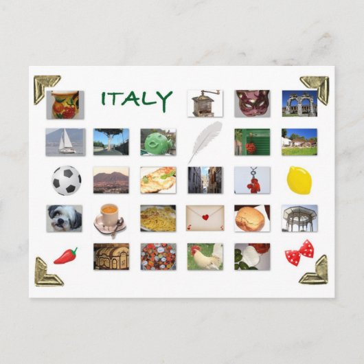 記号イタリアン葉書 ポストカード (正面)
