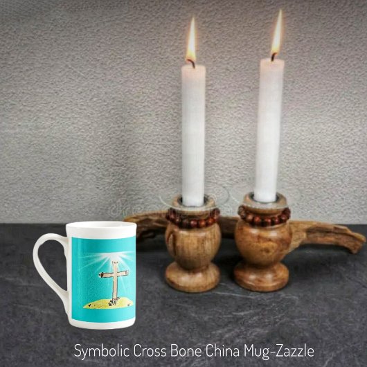 記号交叉 ボーンチャイナマグカップ
