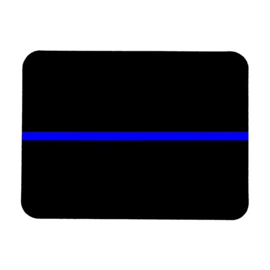 記号付き薄い青い線の水平黒 マグネット (横)