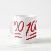 記号百ポイントのEmoji コーヒーマグカップ (正面左)