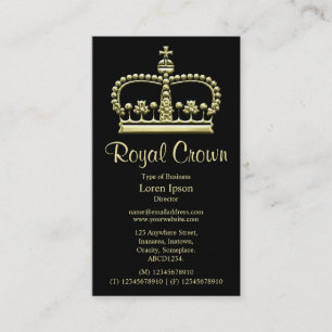 記号06 3D -黒の#F7EDA5 --を戴冠させて下さい 名刺
