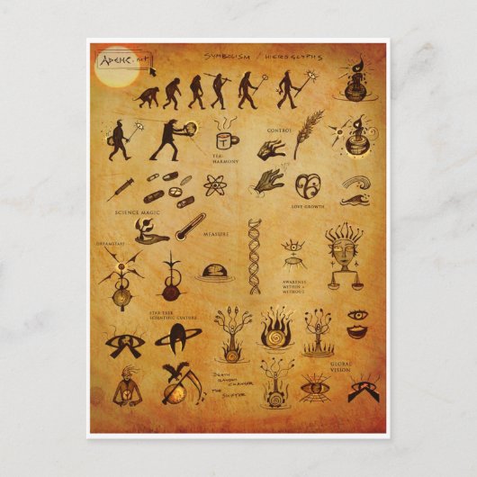 記号2はがき ポストカード (正面)