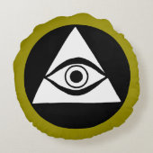 記号: すべての見る目 ラウンドクッション (裏面)