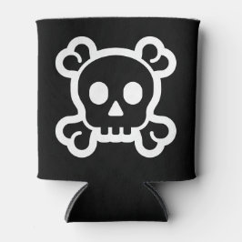 記号/アイコンのみ – スカルとボーン+アイディア 缶クーラー