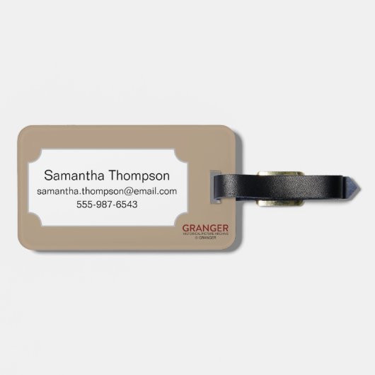 記号: コンパス ラゲッジタグ (裏面横)