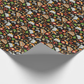 記号:ロシアの色の付いたヴィンテージパターン ラッピングペーパー (角)