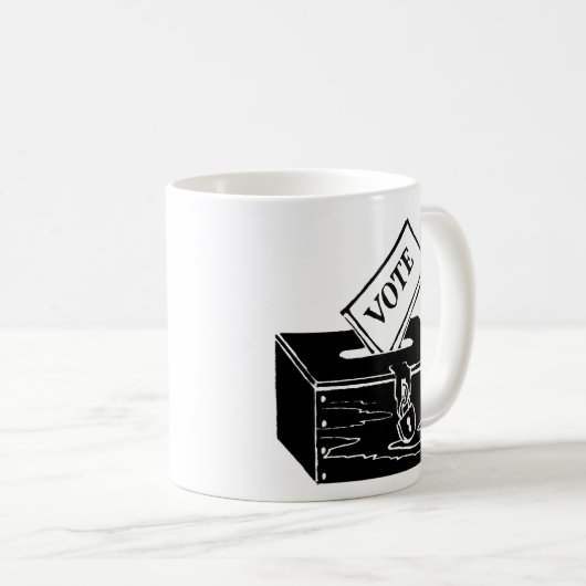 記号: 投票箱 コーヒーマグカップ (正面右)