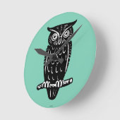 記号: 知恵 ラウンド壁時計 (傾斜)