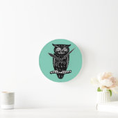 記号: 知恵 ラウンド壁時計 (ホーム)