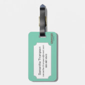 記号: 知恵 ラゲッジタグ (裏面縦)