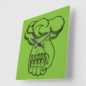 記号: 神手 スクエア壁時計 (傾斜)