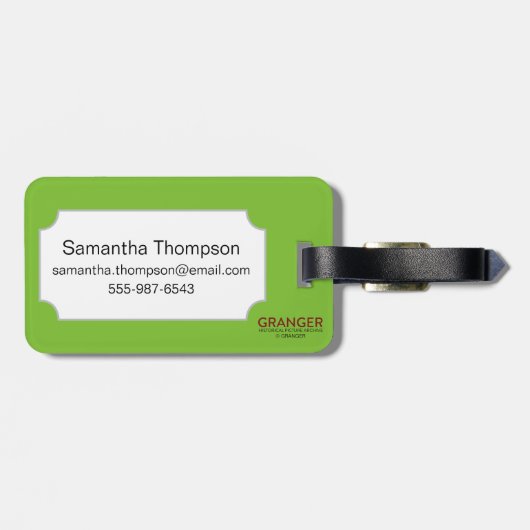 記号: 神手 ラゲッジタグ (裏面横)