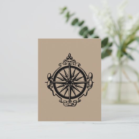 記号：羅針盤 ポストカード (スタンド正面)