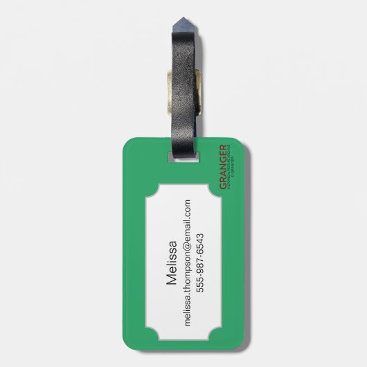 記号: 4-Hクラブ ラゲッジタグ (裏面縦)