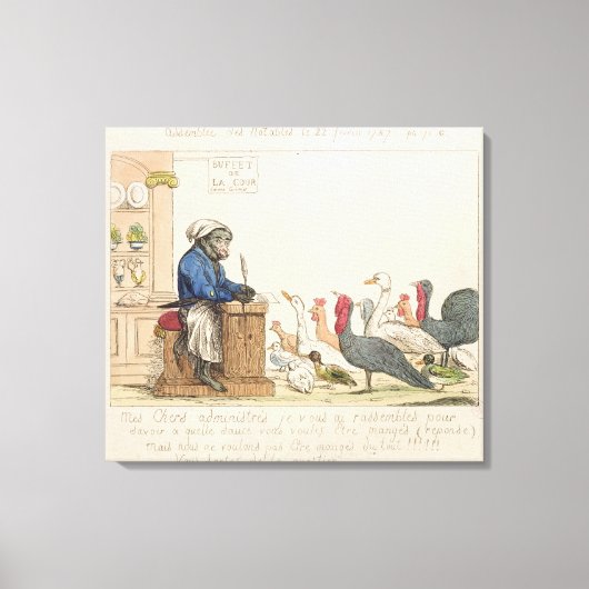 記名式の組立品の風格 キャンバスプリント (正面)