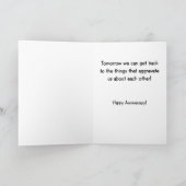 記念おもしろいカード祝：彼または彼女を愛する カード (内部)