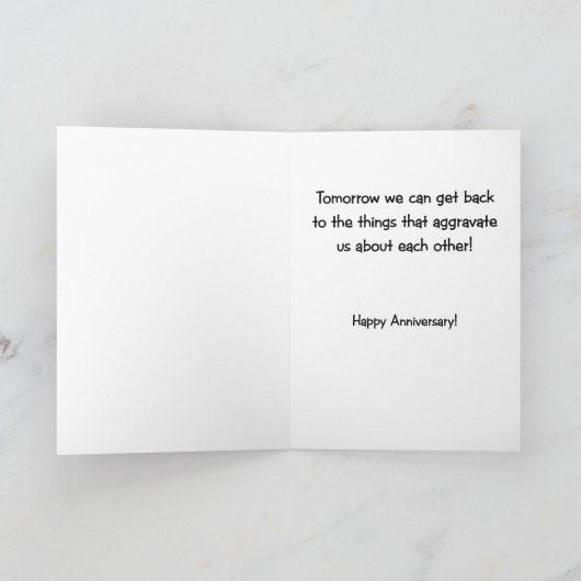 記念おもしろいカード祝：彼または彼女を愛する カード (内部)