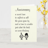 記念おもしろい祭結婚の詩 カード (黄色い花)