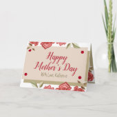 記念かわいらしフローラモダンマザエレガントーズの日 カード (正面)