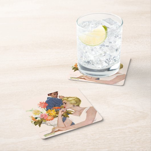 記念けんか2 スクエアペーパーコースター (インサイチュ)