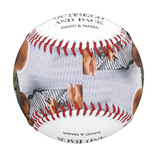 記念すべきスポーツのお父さんの日パーソナライズされた野球 野球ボール (正面)