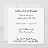 記念すべき周年パーティーのご招待 招待状 (裏面)