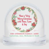 記念すべき家族の写真コラージュ楽しいクリスマス (裏面)