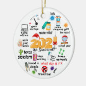 記念すべき年2021おもしろい年 セラミックオーナメント (左)