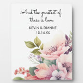 記念すべき結婚記念日 カスタムラブ  フォトプラーク (正面)