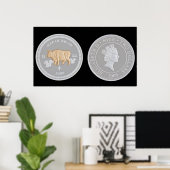 記念すべき銀貨 ポスター (ホームオフィス)