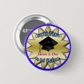 記念するおめでとうの卒業生 缶バッジ (正面&裏面)