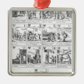 記念するアンチカトリック教の遊ぶカード メタルオーナメント (正面)