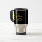 記念するオバマの就任式 トラベルマグ (正面左)