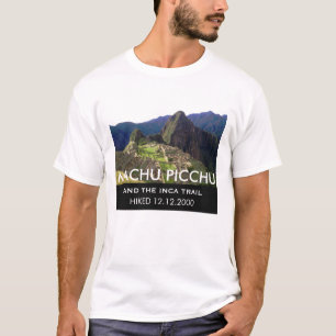 記念するカスタマイズインカ人の道Machu Picchu Tシャツ