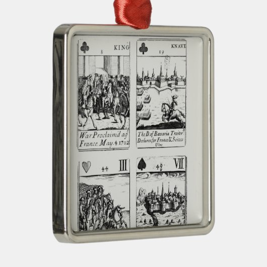 記念するカードを遊ぶこと メタルオーナメント (右)