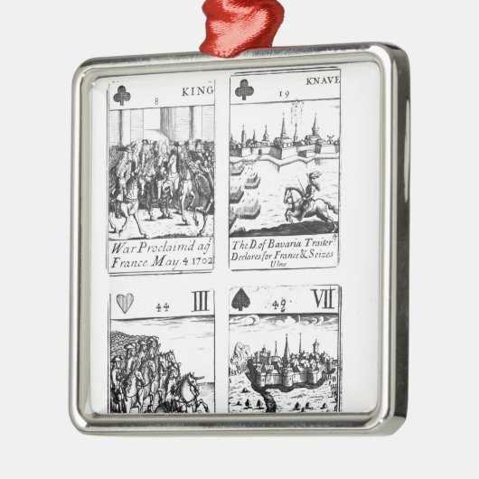 記念するカードを遊ぶこと メタルオーナメント (左)