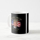 記念するドナルド・トランプ大統領の就任式 コーヒーマグカップ (正面左)