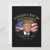 記念するドナルド・トランプ大統領の就任式 招待状 (正面)