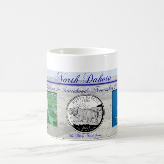 記念するノースダコタの国家 コーヒーマグカップ (中央)