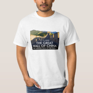 記念するパーソナライズな中国の万里の長城 Tシャツ