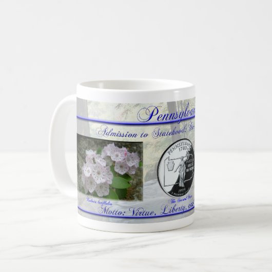 記念するペンシルバニアの国家 コーヒーマグカップ (正面左)