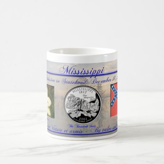 記念するミシシッピーの国家 コーヒーマグカップ (中央)