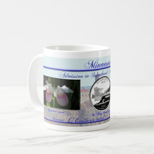 記念するミネソタの国家 コーヒーマグカップ (正面左)