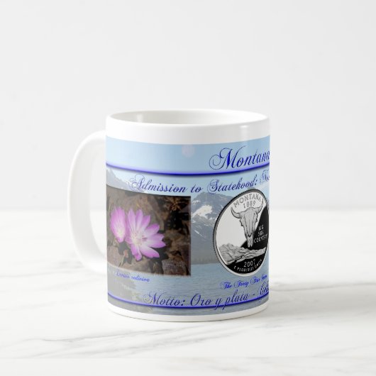 記念するモンタナの国家 コーヒーマグカップ (正面左)